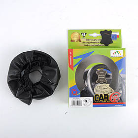 Чохол на кермо б/к шкіра "M" (36-38см) ВК Лайка 10см - 2шва (резинка+шнурок) "KEGEL" Польща