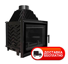 Камінна топка Kratki Zosia DECO 12 кВт з прямим склом чавунна