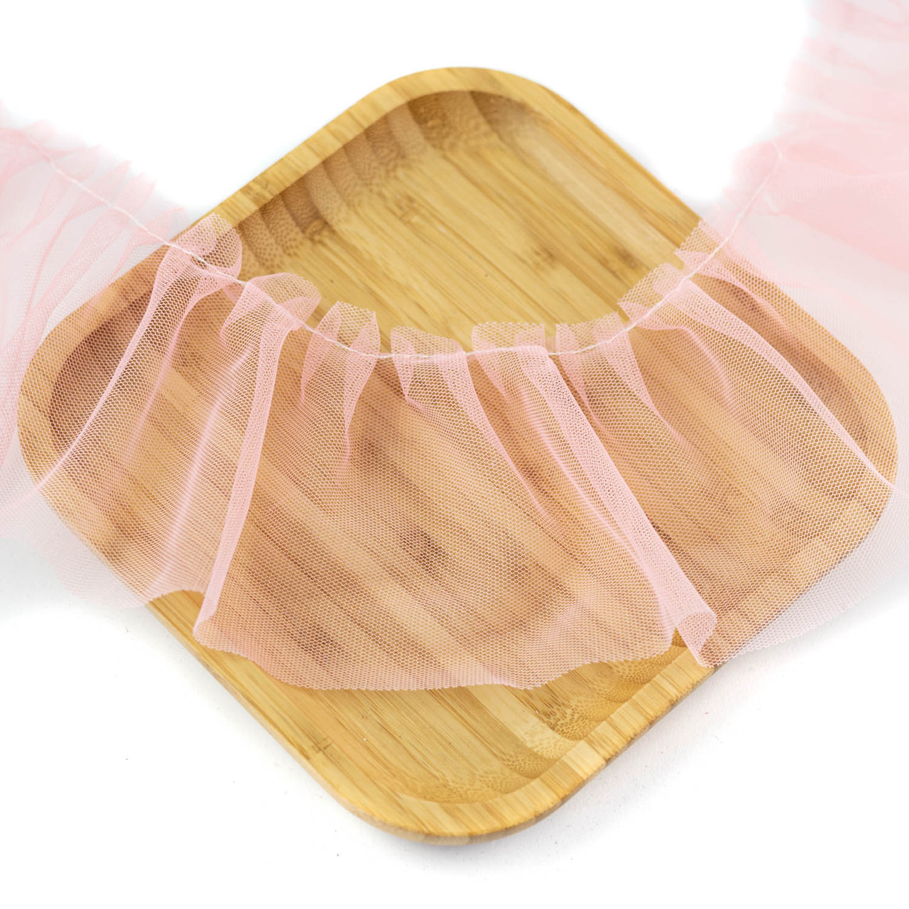 Фатин персик ширина 10 см відріз 1 м FTN003-2, фото 1