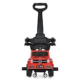 ❤️Дитяча машинка-каталка Bambi Racer M 5043L-3 толокар з батьківською ручкою, музика/світло, Червоний, фото 3