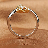 Кільце каблучка Корона стерл. ср. каблучка перстень з камінням кристали, фото 2