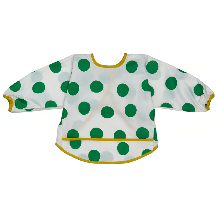 Нагрудник дитячий IKEA KLADDIG Біло-зелений 906.071.41, фото 1