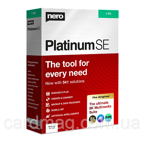 Підписка Nero Platinum Suite SE на 1 рік 1 ПК (Ліцензійний ключ), фото 1
