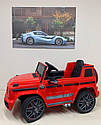 Дитячий електромобіль джип Mercedes G63 AMG червоний гелік, фото 2