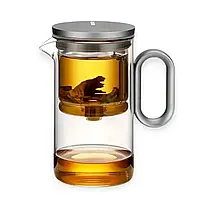 Скляний чайник SamaDoyo P-007 500 мл з фільтром SUS304