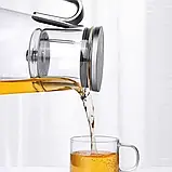 Скляний чайник SamaDoyo P-007 500 мл з фільтром SUS304, фото 3