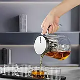 Скляний чайник SamaDoyo P-007 500 мл з фільтром SUS304, фото 4