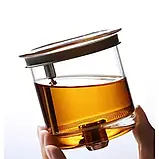 Скляний чайник SamaDoyo P-007 500 мл з фільтром SUS304, фото 6