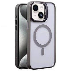 Чохол Primo Support MagSafe для iPhone 15 з захистом камер - Grey