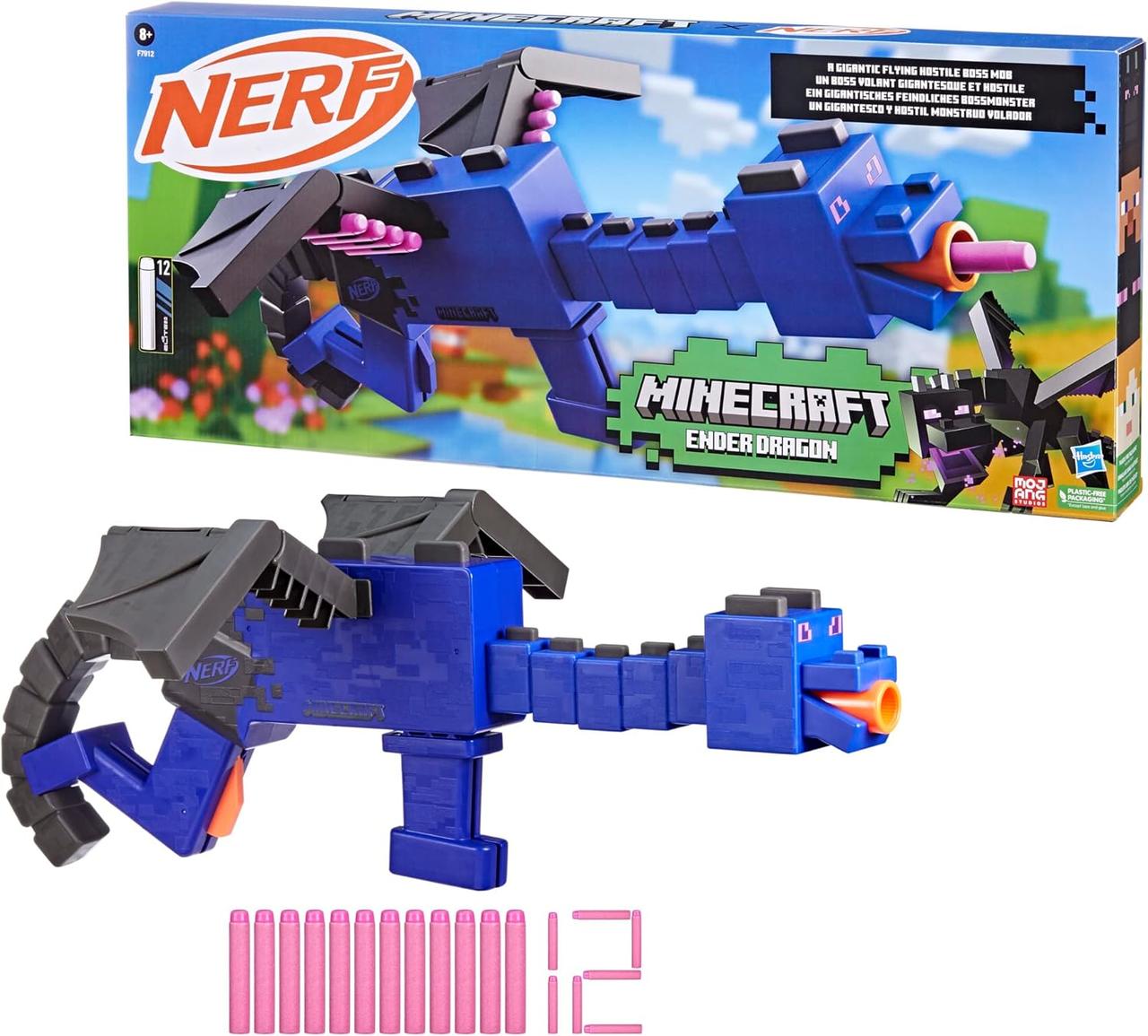 Бластер Нерф Майнкрафт Дракон Ендер NERF Minecraft Ender dragon F7912