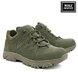 Тактичні літні військові кросівки хакі "DesertTrekking". Армійські черевики зелені для ВСУ. Wolf original, фото 3