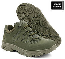 Тактичні літні військові кросівки хакі "DesertTrekking". Армійські черевики зелені для ВСУ. Wolf original