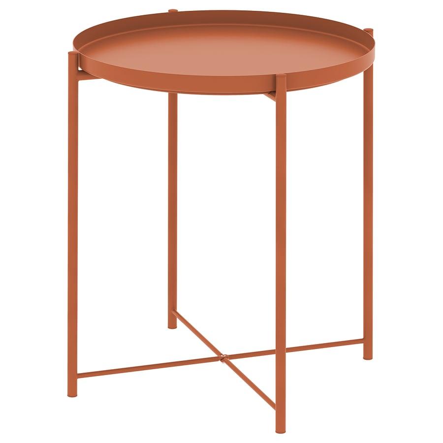 Стіл-піднос IKEA GLADOM Помаранчевий 45x53 см 906.040.34