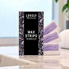 Воскові смужки для депіляції брів та обличчя 16 шт Lovely Brows