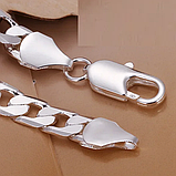 Браслет товстий ланцюг стерл. ср. для чоловіків жінок тіффані tiffany, фото 2