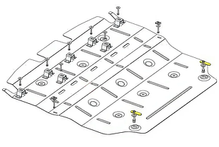 Захист двигуна Lexus LBX (з 2023--) Кольчуга