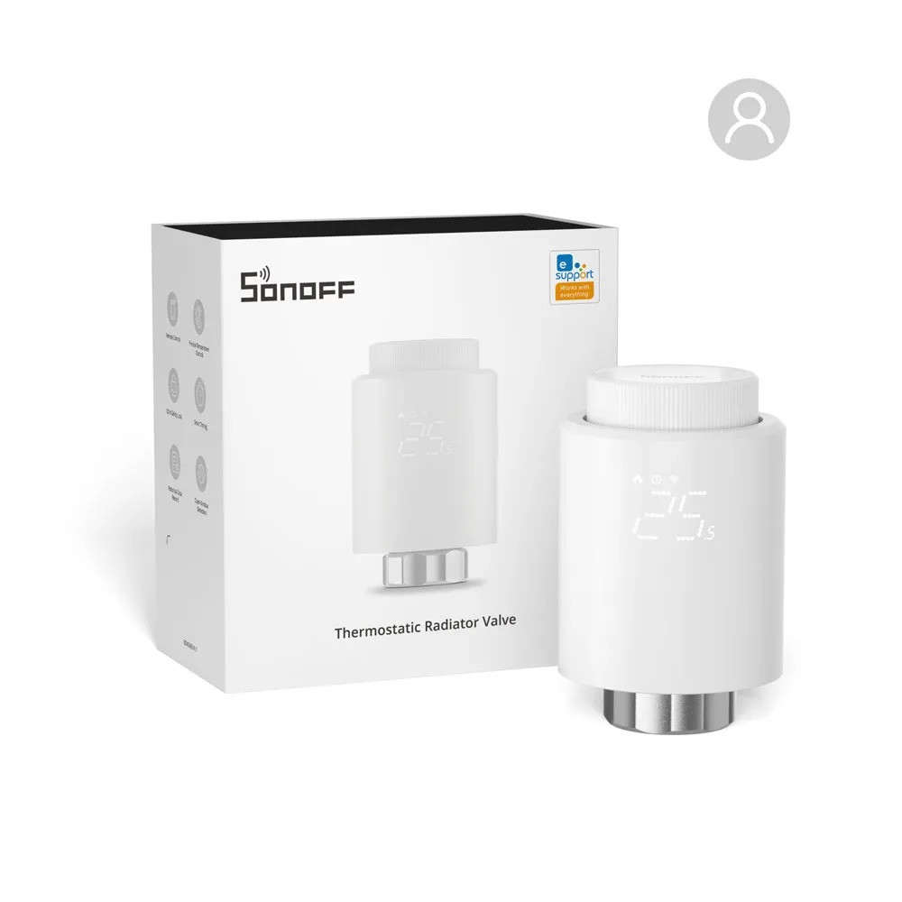 Бездротовий радіаторний термостат Sonoff TRVZB Zigbee — TRVZB, фото 1