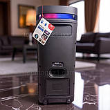 Акустична колонка на колесах 15000W ZXX акумуляторна музична система-караоке блютуз з LED-підсвіткою, фото 7