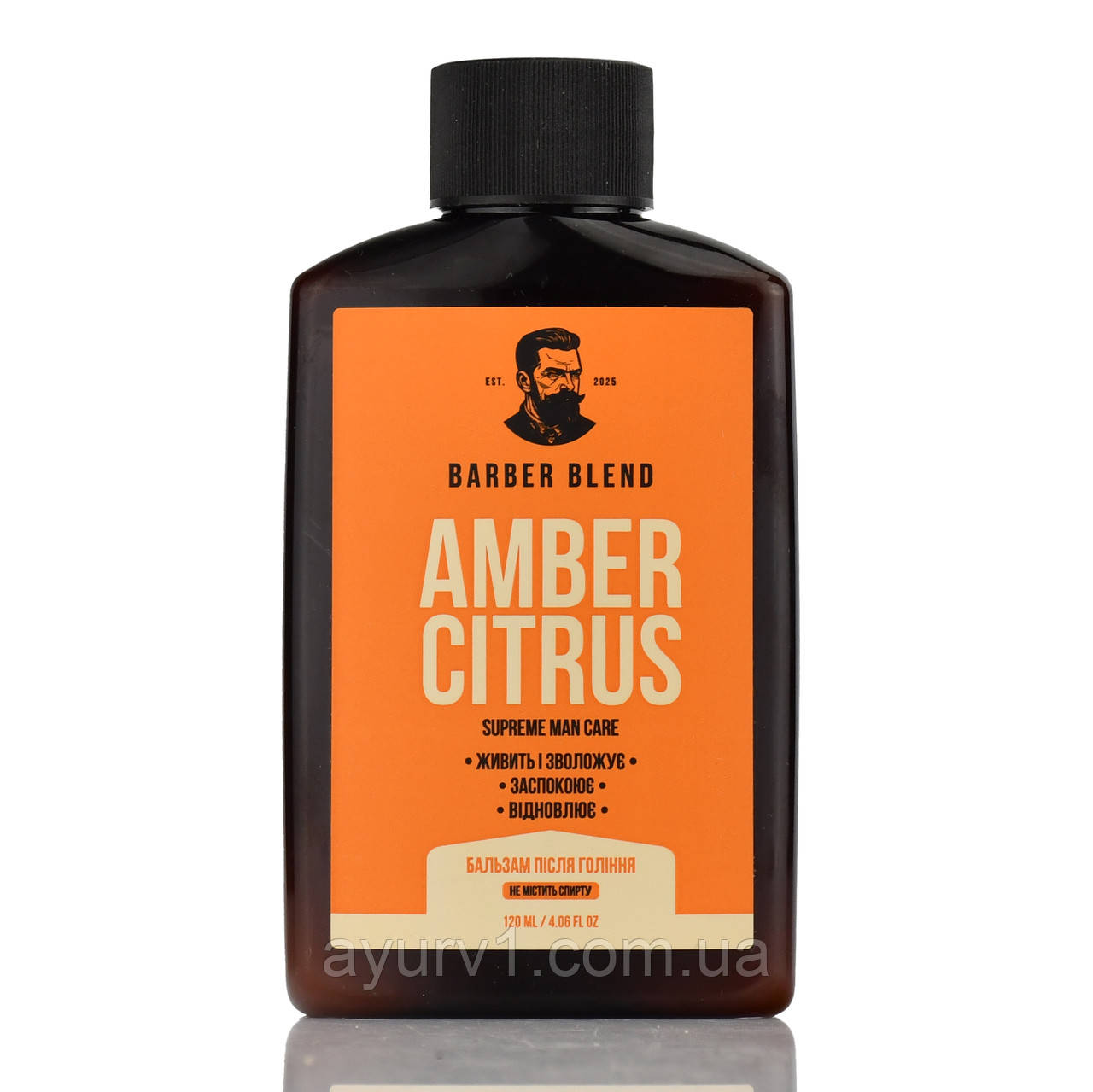 Зволожувальний бальзам після гоління для чоловіків Barber Blend Amber Citrus 120 мл