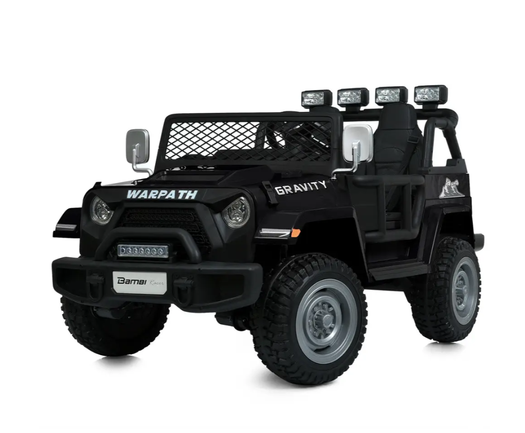 Двомісний дитячий джип Bambi M 6108 EBLR-2 (24V), чорний, фото 1