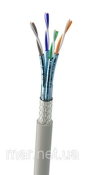 Кабель внутрішній S/FTP КПпВО-ВПЕ кат. 7 600МГц 4x2x0.56 305м PVC  Одескабель, фото 1