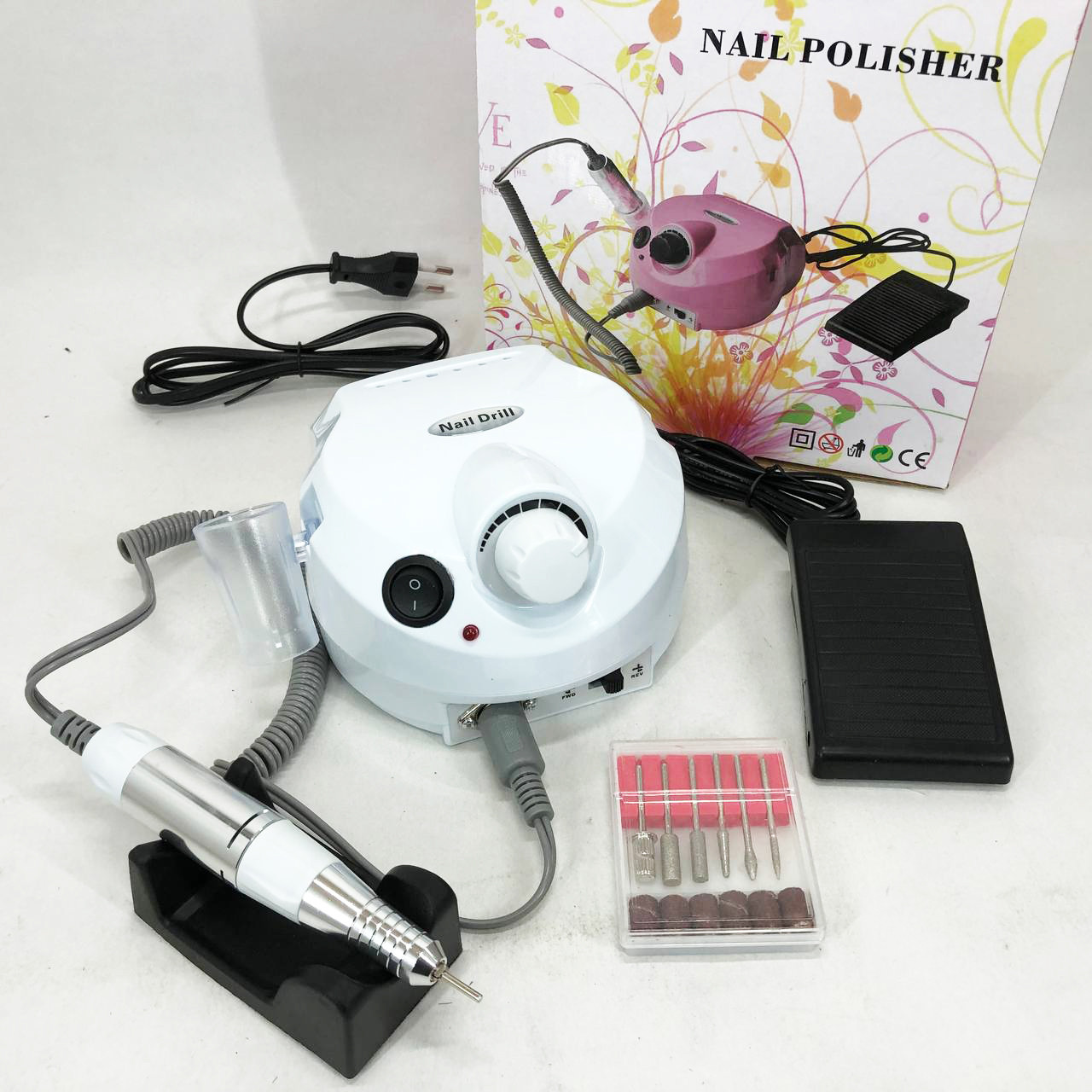 Фрезер DM-11-1 для манікюру та педикюру. Колір: білий, фото 1