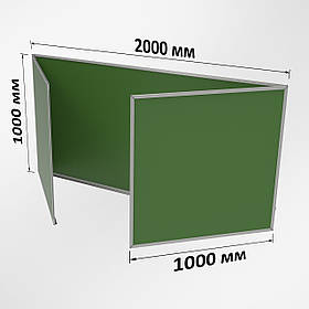 Крейда зелена дошка 4000х1000 мм 5-поверхова