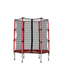 Батут FitToSky 140 см з сіткою червоний
