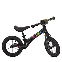 ❤️Дитячий біговел Profi Kids SMG1205A-2, колеса 12 дюймів, сидіння і кермо регулюються по висоті, Чорний