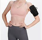 Сумка для телефона до 7 дюймів спортивна Tanluhu Outdoor чорна, фото 9