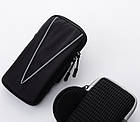 Сумка для телефона до 7 дюймів спортивна Tanluhu Outdoor чорна, фото 5