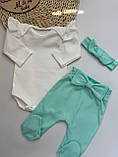 Комплект для новонародженої дівчинки (тканина інтерлок), фото 5