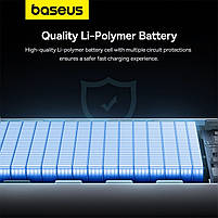 Повербанк 30000mAh 30W Baseus Star-Lord Super Fast 2xUSB/Type-C/microUSB PD, QC, FCP/SCP, AFC білий (P10022905213-00), фото 8