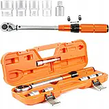 Динамометричний ключ BJC 1/2" 20-120 Нм 470 мм із сертифікатом калібрування + набір головок (B53575), фото 3