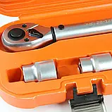 Динамометричний ключ BJC 1/2" 20-120 Нм 470 мм із сертифікатом калібрування + набір головок (B53575), фото 4