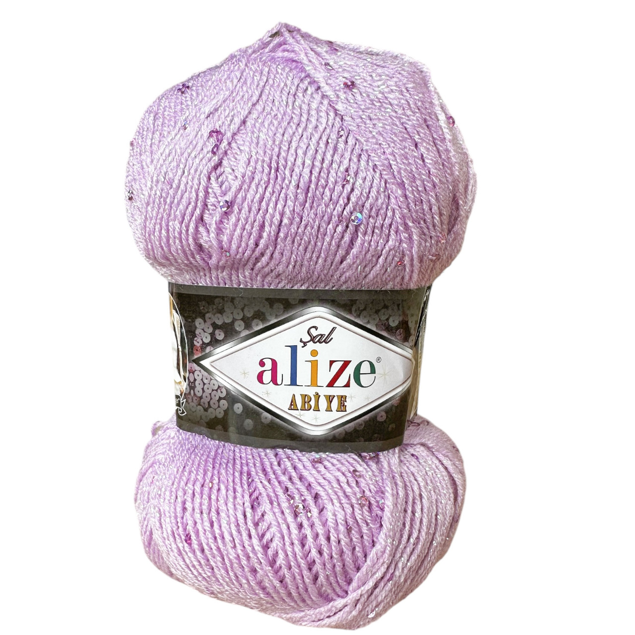 Alize ABIYE (Ализе Абьє) № 27 бузок (Люрекс з паєтками, нитки для в'язання), фото 1