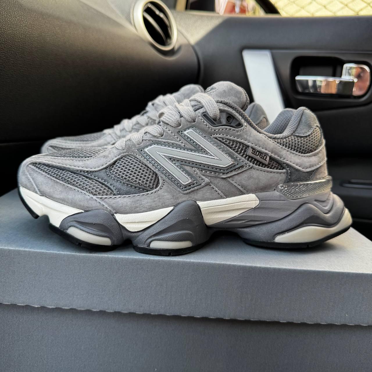 Чоловічі та жіночі кросівки New Balance 9060 Joe Freshgoods Dark Gray Взуття Нью Беланс 9060 сірі замша сітка демісезон