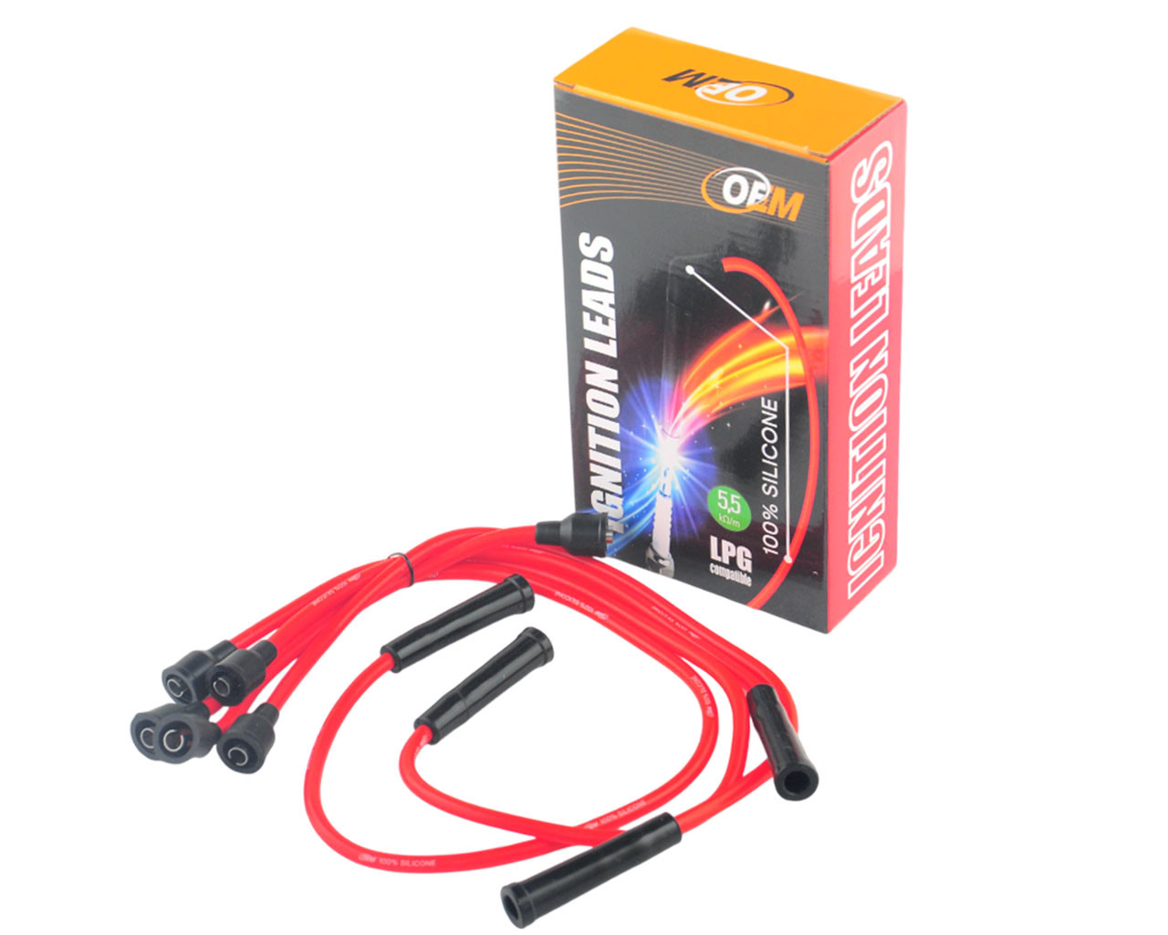 Дріт високовольтний Москвіч 412, 2140, 2137 1.5 дв. UZAM 412, к-т, силікон, фото 1