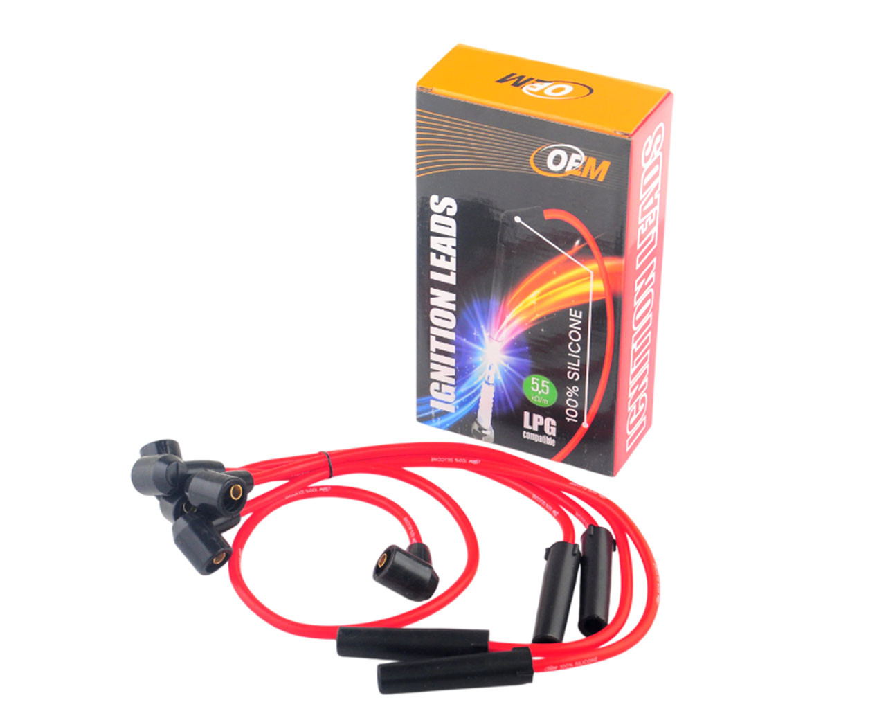 Дріт високовольтний ВАЗ 2120 1.8, 21213 1.7, 2131 1.8, к-т, силікон, фото 1