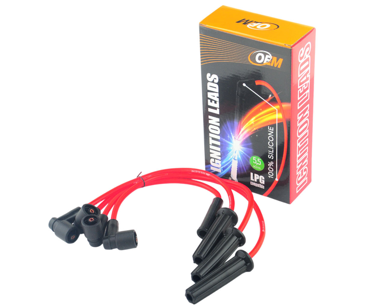 Дріт високовольтний DAEWOO, CHEVROLET AVEO, LANOS, NEXIA 1.5 8V SOHC к-т, силікон, фото 1