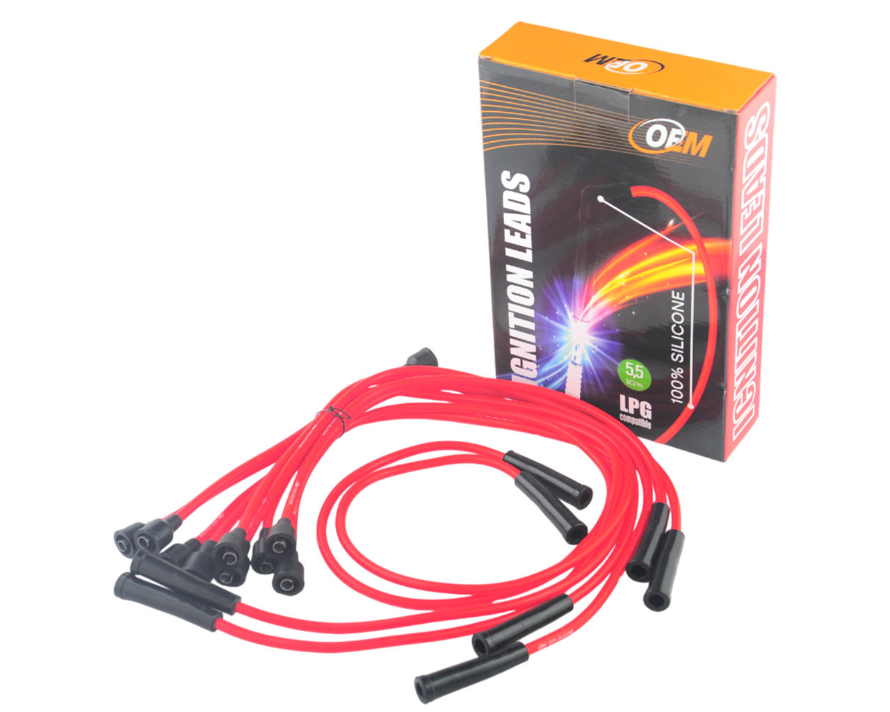 Дріт високовольтний ГАЗ 53, 66, ПАЗ 3205, 672, к-т, силікон, фото 1