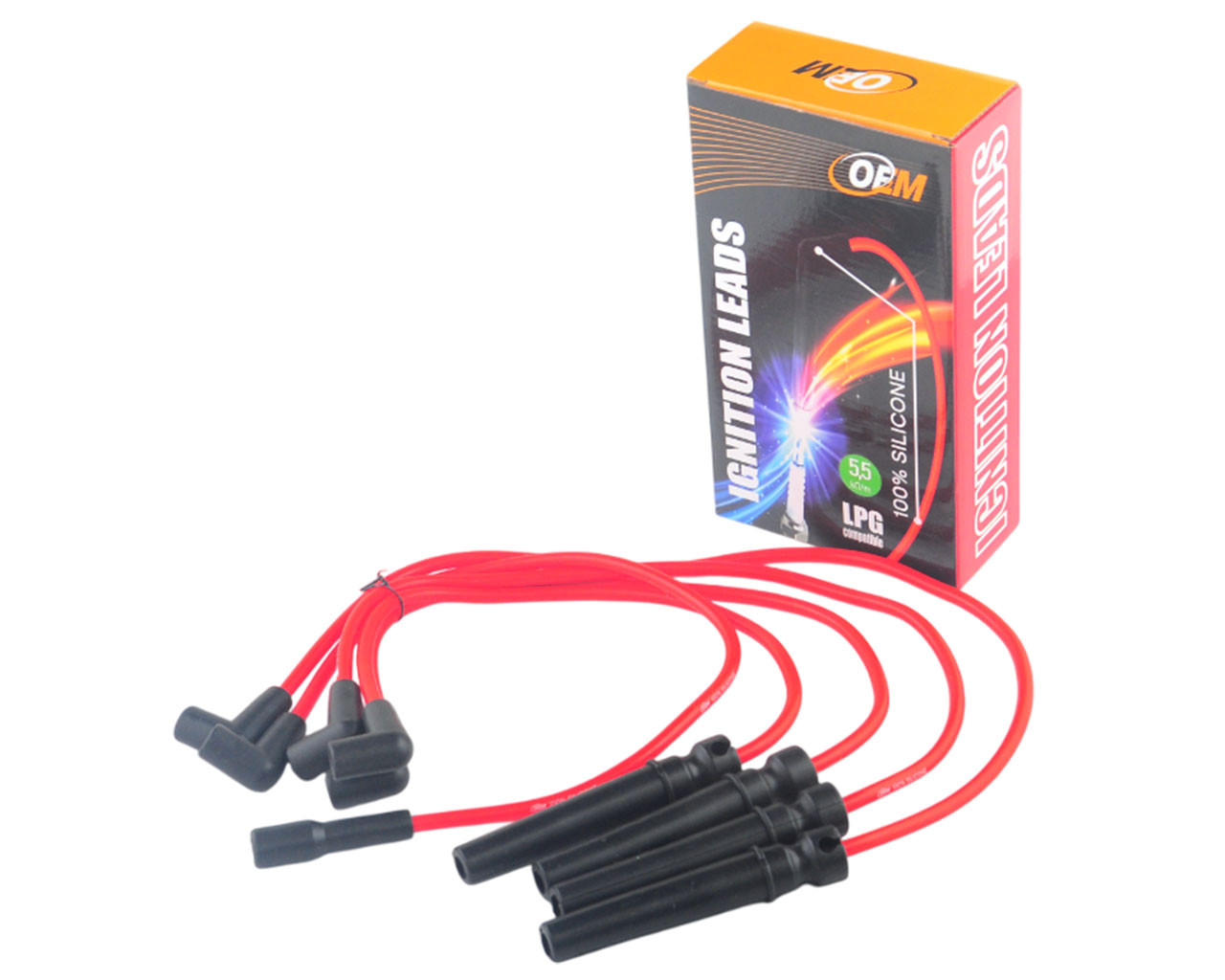 Дріт високовольтний DAEWOO NEXIA 1.5 16V DOHC к-т, силікон, фото 1