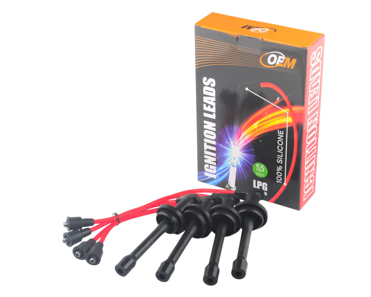 Дріт високовольтний ГАЗ-дв. ЗМЗ 406 з наконеч. к-т, силікон, фото 1