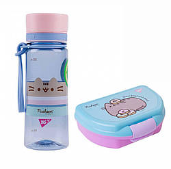 Набір в їдальню пляшка для води + ланч-бокс Pusheen 400 мл YES (708319K)