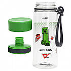 Набір в їдальню пляшка для води + ланч-бокс YES Minecraft 400 мл (708318K), фото 3