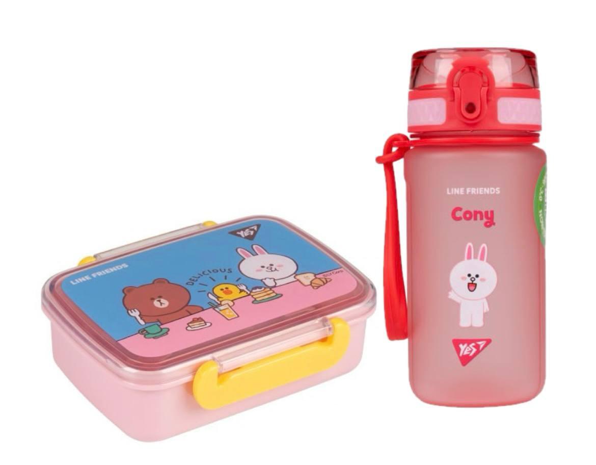 Набір ланч-бокс + пляшка Yes Line Friends (708056К), фото 1