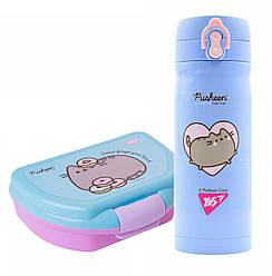 Набір для їдальні термос + ланч-бокс Yes Pusheen 350мл (708331К)