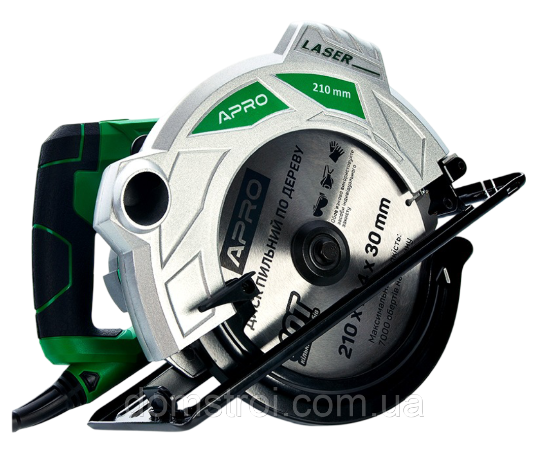 Пила циркулярна електрична 210мм 2300Вт APRO C210 (899212)