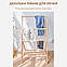 Вішалка стійка для рушників дерев'яна з полицею для зберігання (9184), фото 3