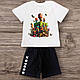 Комплект дитячий футболка і шорти Roblox Роблокс, фото 2